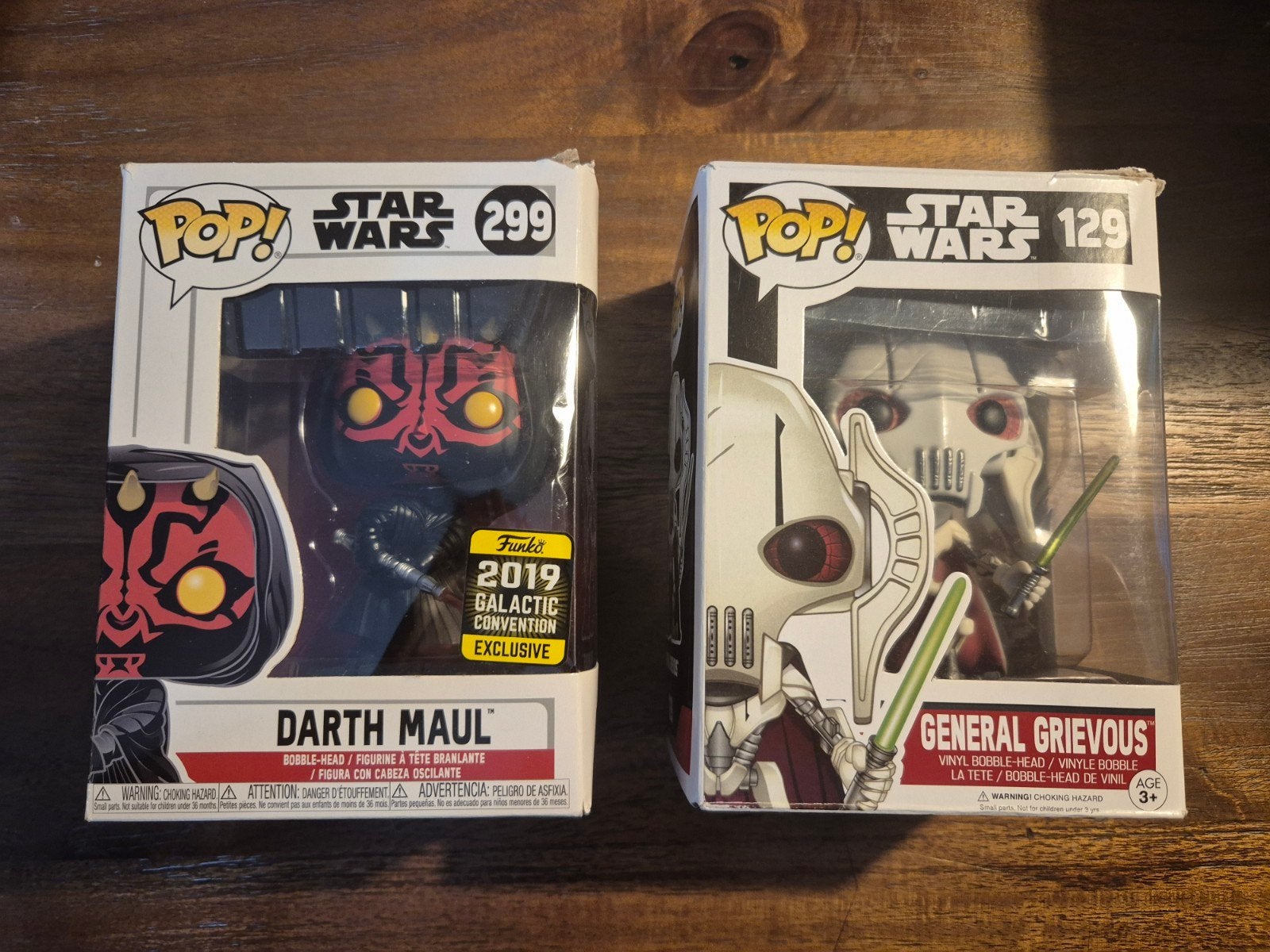 Set Star Wars Funko Pop! - Darth Maul & General Grievous, Ophalen of Verzenden, Gebruikt