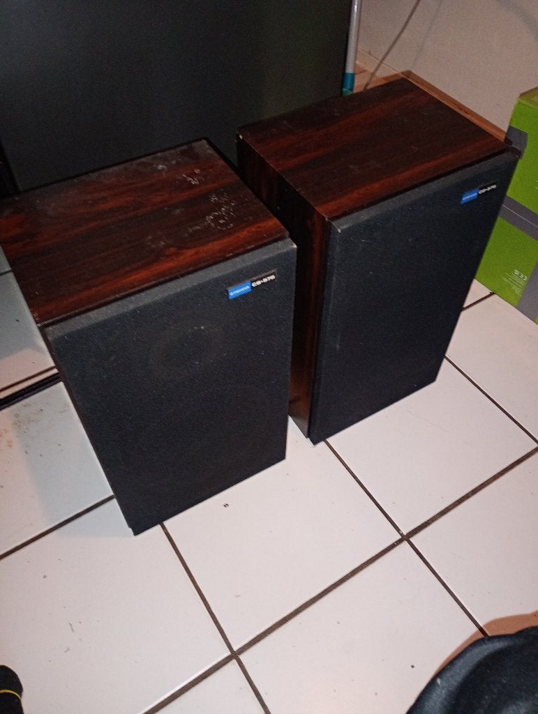 vintage pioneer cs-575 voor woofers filters tweeters logo's, Ophalen, Stereo speakers, Gebruikt, 60 tot 120 watt