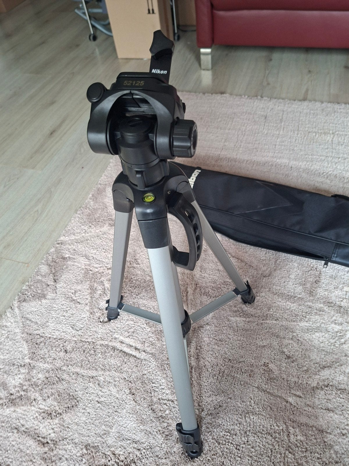 Velbon Alpha 2500 Statief met Nikon Balhoofd en Draagtas, Audio, Tv en Foto, Ophalen, Velbon, Zo goed als nieuw, 150 tot 175 cm