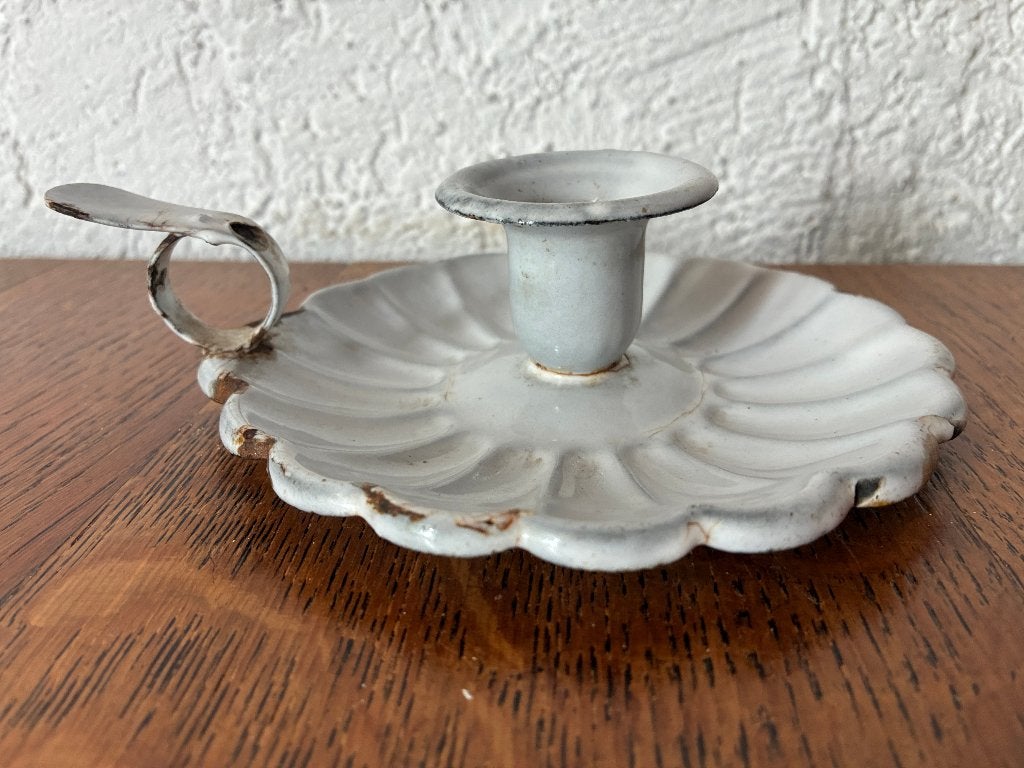 Vintage emaille blaker - wit, Ophalen of Verzenden
