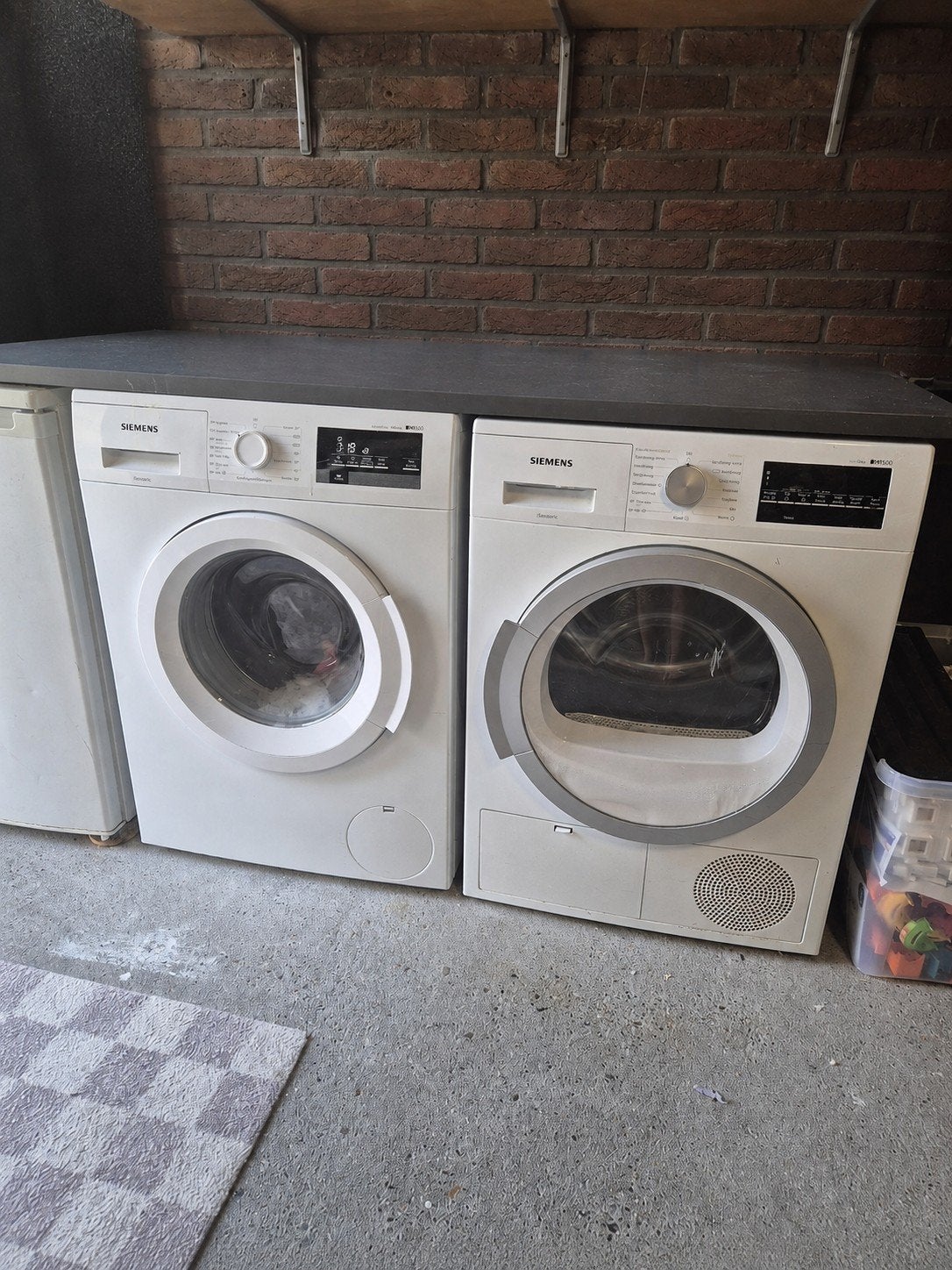Siemens Wasmachine en Droger Set, Witgoed en Apparatuur, Ophalen, Gebruikt, 8 tot 10 kg, 1600 toeren of meer