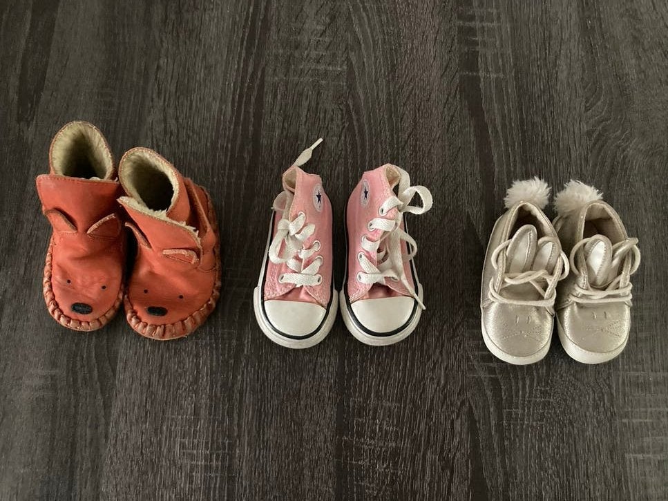 Schoentjes meisje baby 18/19 Zara, Allstars, Donsje, Ophalen of Verzenden, Gebruikt, Meisje, Schoenen