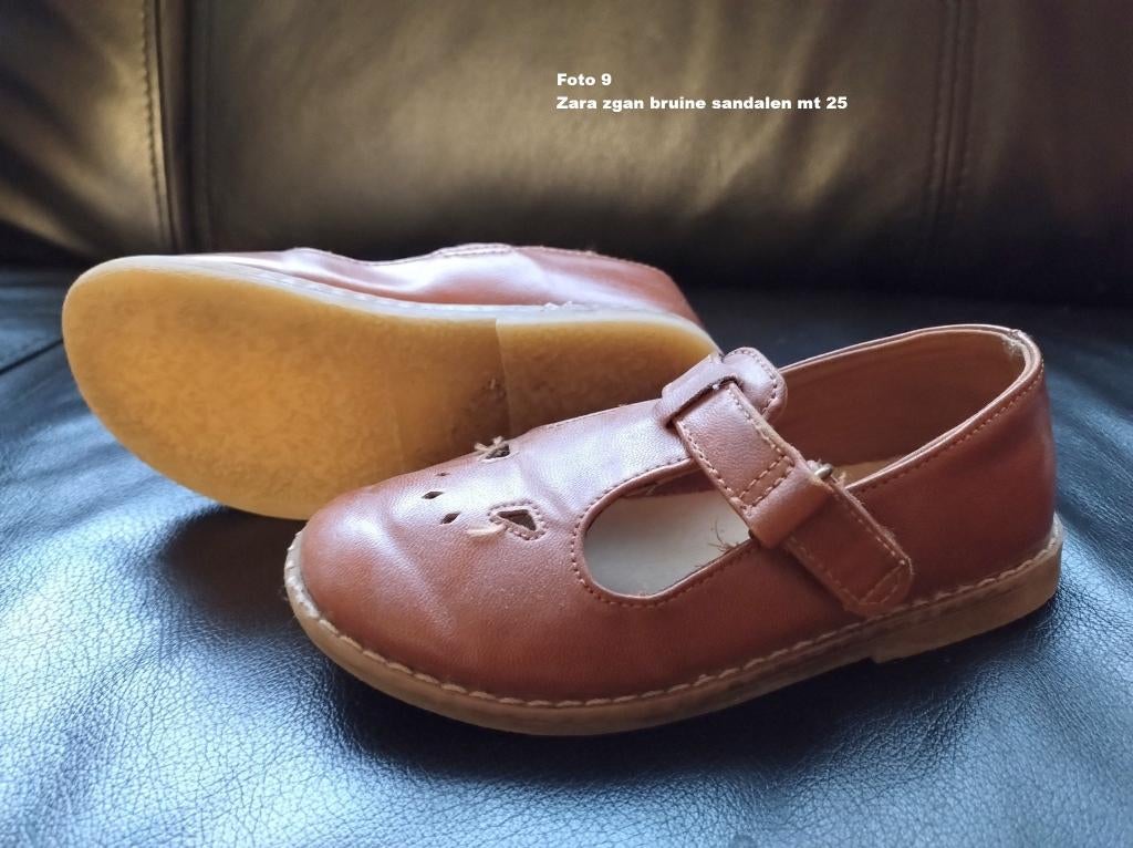 Zgan Bruine zomersandalen "Zara" mt 25, Kinderen en Baby's, Ophalen of Verzenden, Zo goed als nieuw