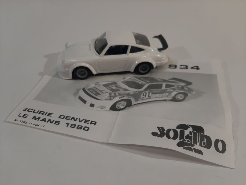 Porsche 934 Solido Le Mans Ecurie Denver 1980 nieuw in doos, Ophalen of Verzenden, Nieuw, Auto