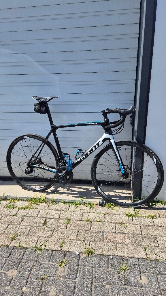 Giant TCR Advanced, maat L, carbon frame, racefiets, Fietsen en Brommers, Fietsen | Racefietsen, Ophalen, Gebruikt, Heren, Aluminium