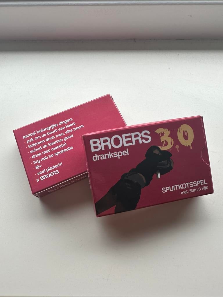 Broers drankspel 3.0 try not to spuitkots (nieuw), Hobby en Vrije tijd, Gezelschapsspellen | Kaartspellen, Vijf spelers of meer