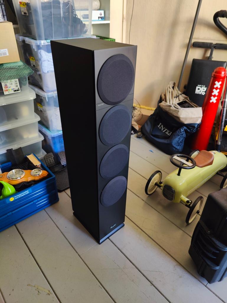 Teufel Theatre 500, Audio, Tv en Foto, Luidsprekers, Zo goed als nieuw, 120 watt of meer, Front, Rear of Stereo speakers, Ophalen
