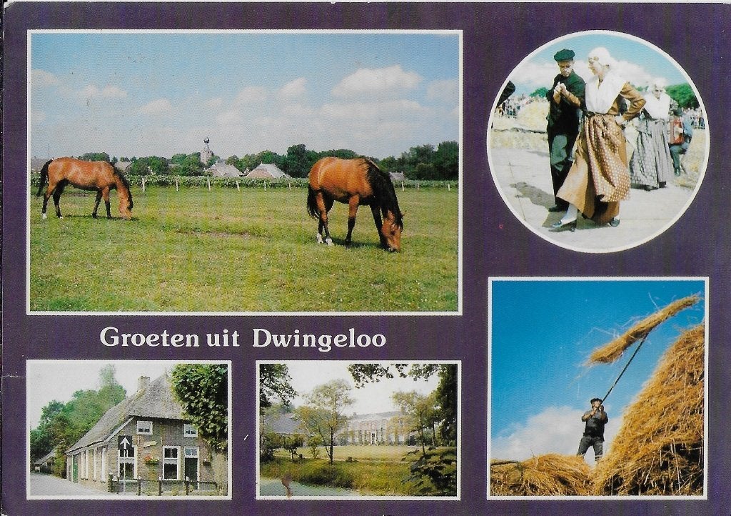 Kr61 Gelopen ansichtkaart groeten uit dwingeloo, Verzenden, 1980 tot heden, Gelopen