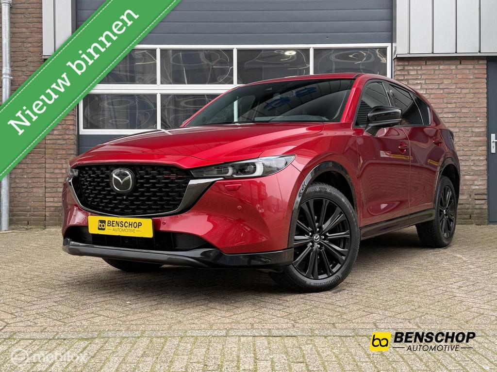 Mazda CX-5 2.0 SkyActiv-G 165 Homura Alcantara Navi Carplay, Auto's, 1998 cc, Zwart, 4 cilinders, 1507 kg