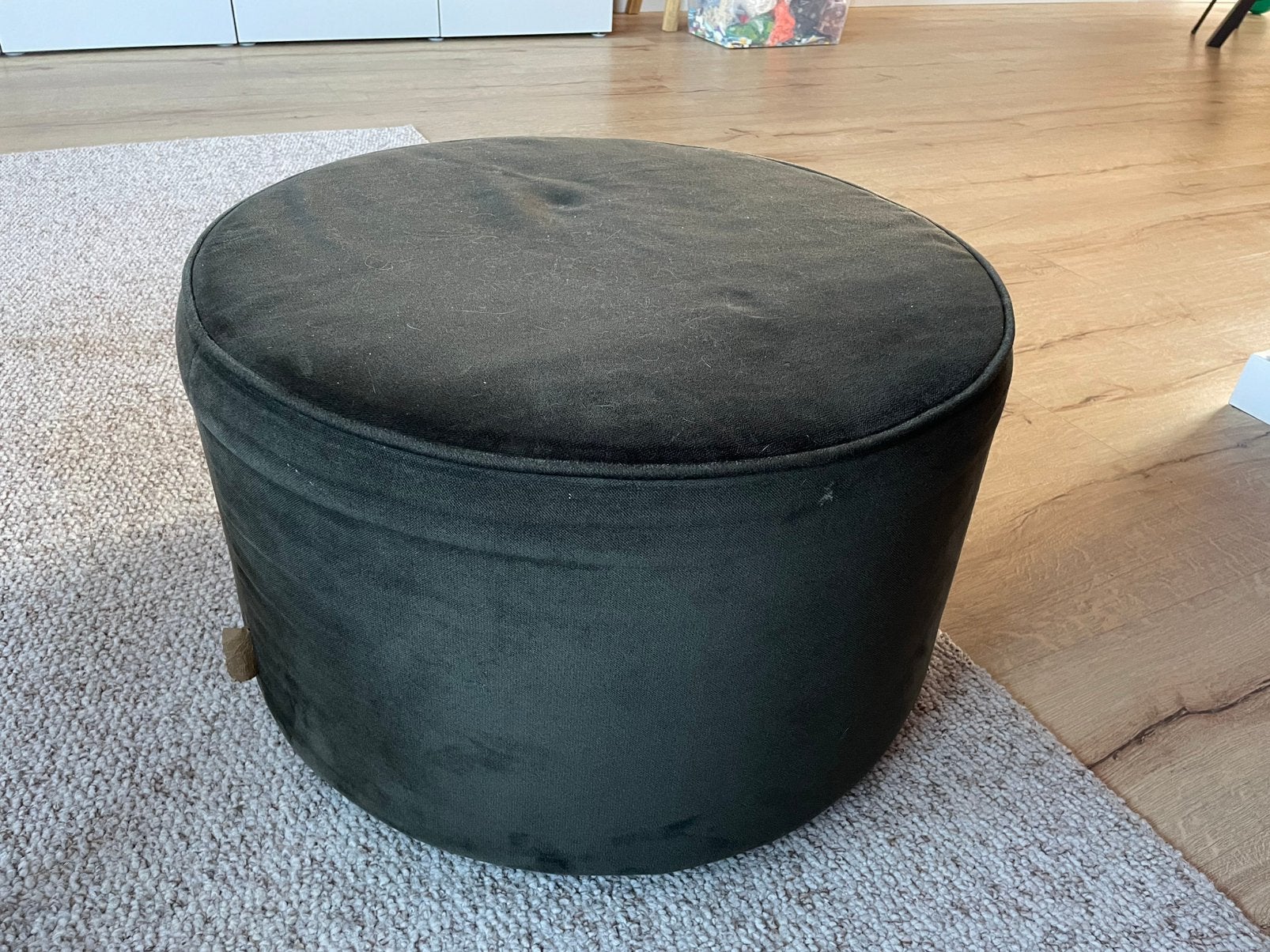 Woood ronde poef, Ophalen, Rond, 50 tot 75 cm