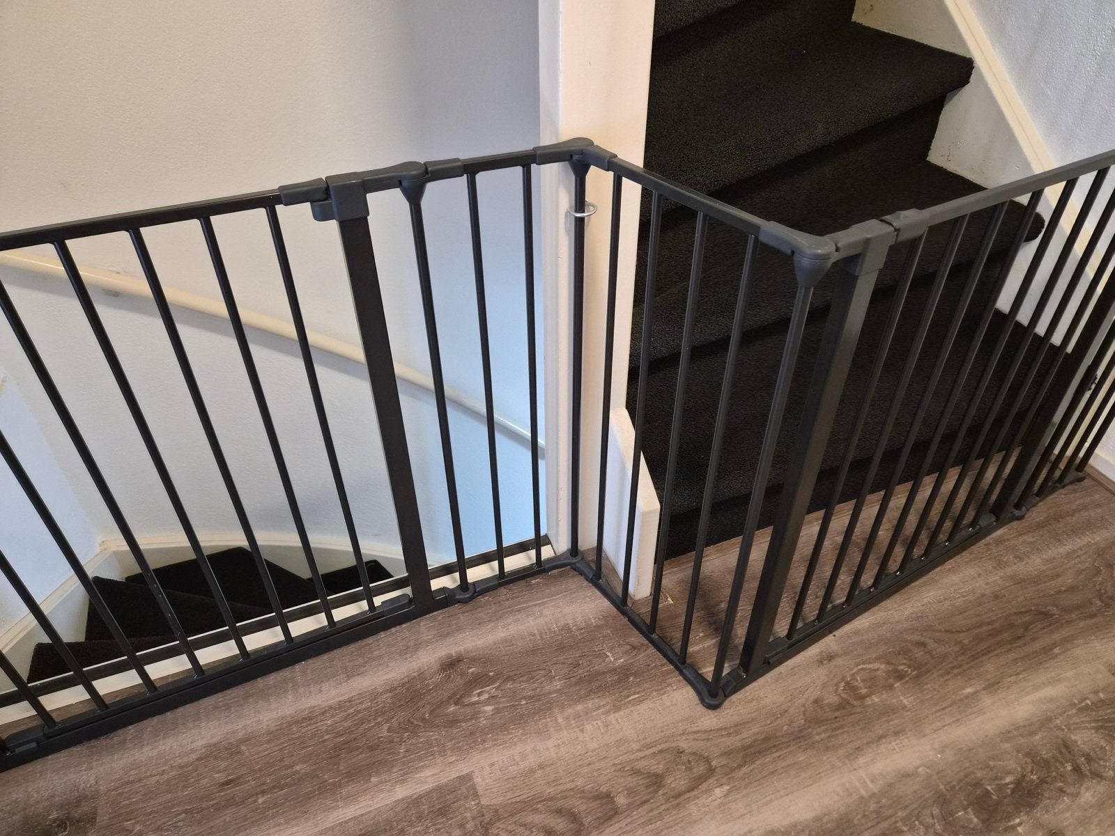 Babydan Flex Traphekje 2x Deur 197 - 205 cm, Kinderen en Baby's, Traphekjes, Ophalen, Zo goed als nieuw, 115 cm of meer, Metaal of IJzer