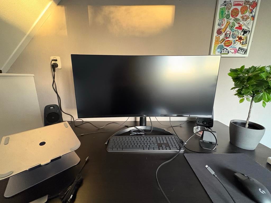LG 34wq75c-b Ultrawide Monitor 34 inch, Computers en Software, Monitoren, IPS, Nieuw, 61 t/m 100 Hz, Quad HD (2K)