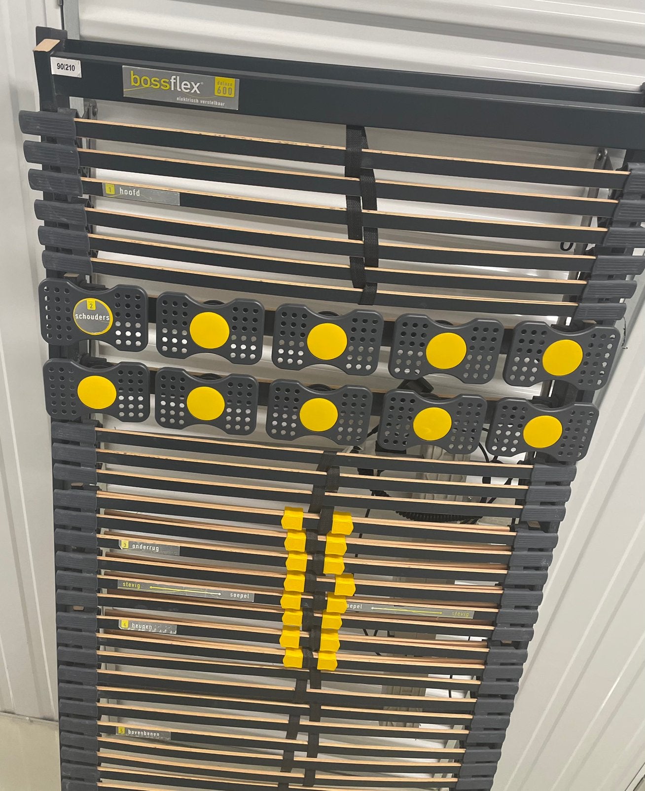 Electriche lattenbodem Bossflex 600   210 x 90, Ophalen, Gebruikt, 90 cm, Eenpersoons