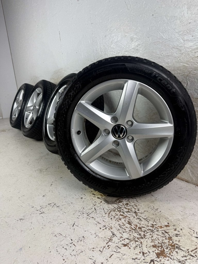 Originele Volkswagen Golf Caddy velgen 16" 5x112 Aspen 7mm!, Niet ingevuld, Gebruikt, 16 inch, Banden en Velgen