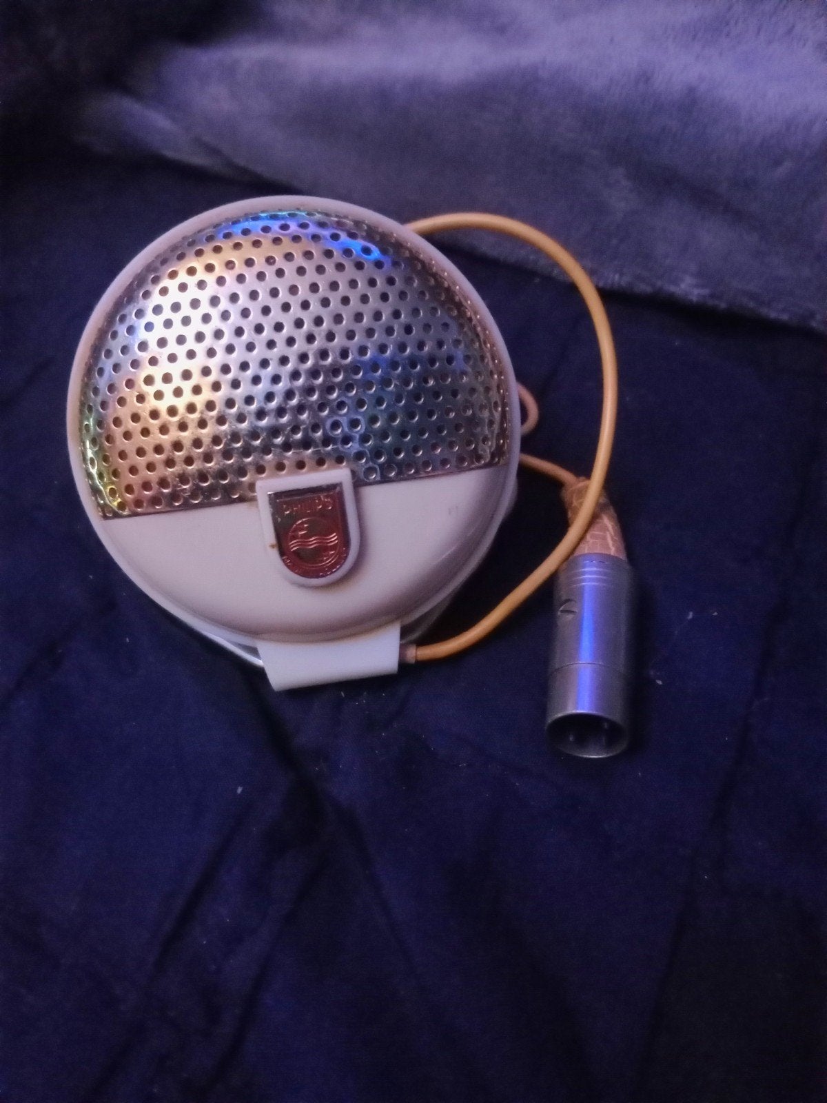 Vintage Philips microfoon - Klassiek geluid, Muziek en Instrumenten, Ophalen of Verzenden, Gebruikt, Overige typen