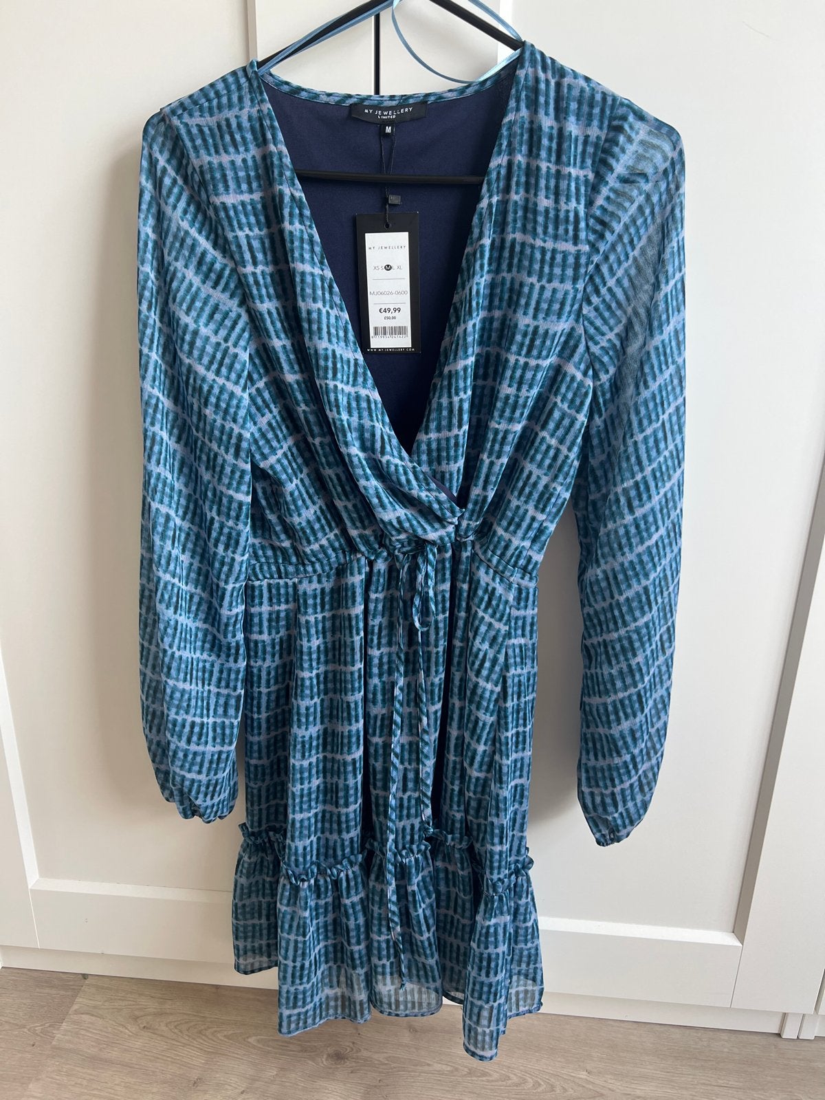 Nieuw blauw jurkje met lange mouwen van my Jewellery, Kleding | Dames, Jurken, Maat 38/40 (M), Blauw, Nieuw, Ophalen of Verzenden