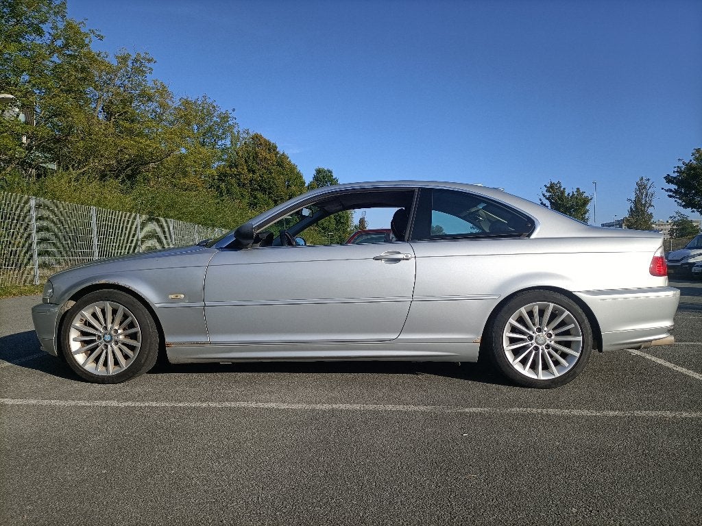 BMW 3-Serie 2.5 CI 323 Coupe 2000 Grijs metallic airco leder, 1345 kg, Achterwielaandrijving, Zwart, 2494 cc