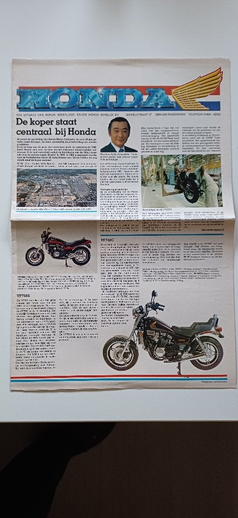Honda jaarfolder 1982, Ophalen of Verzenden, Honda