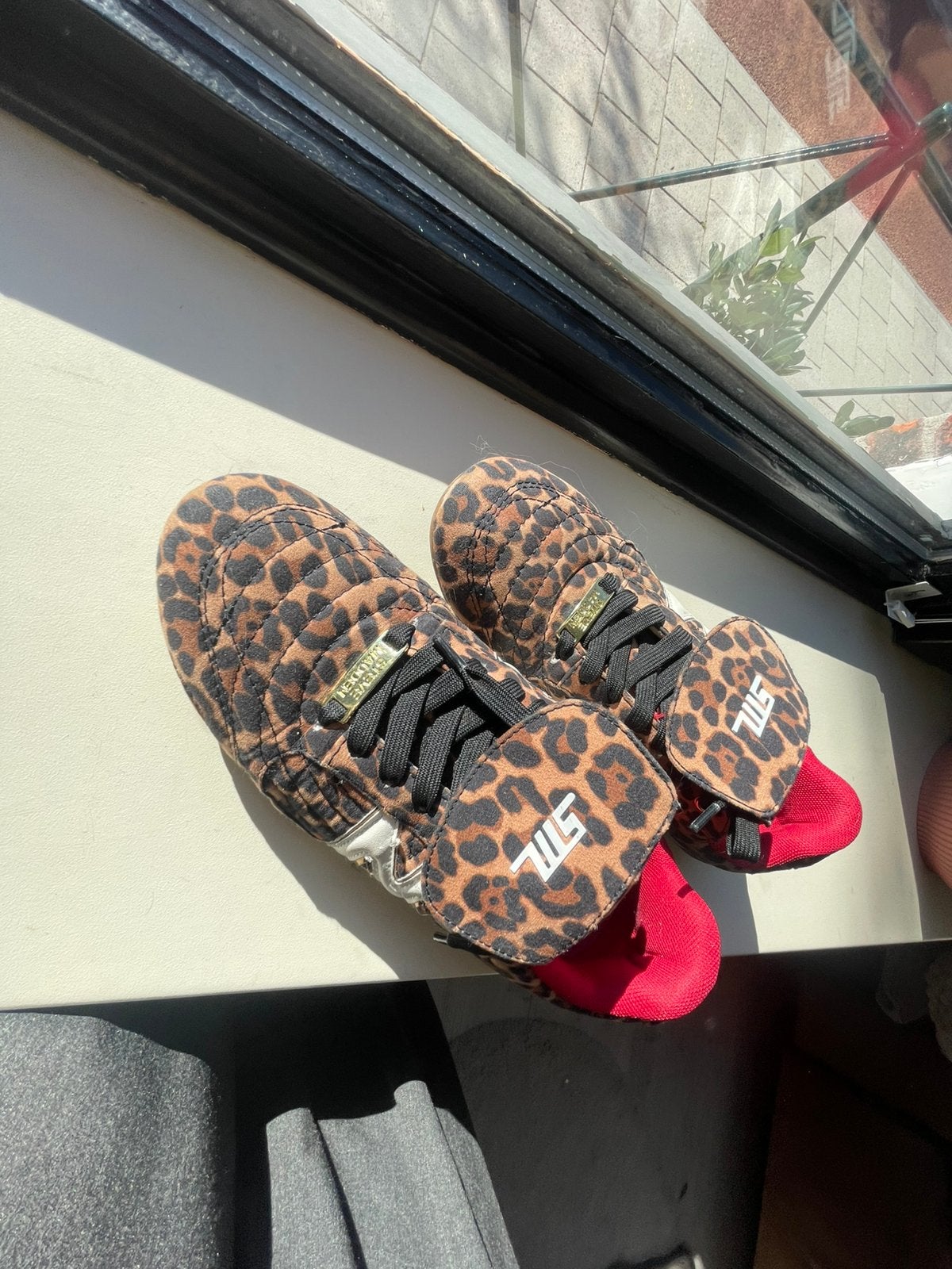 Steve madden schoenen panter, Ophalen of Verzenden, Rood, Sneakers of Gympen, Zo goed als nieuw