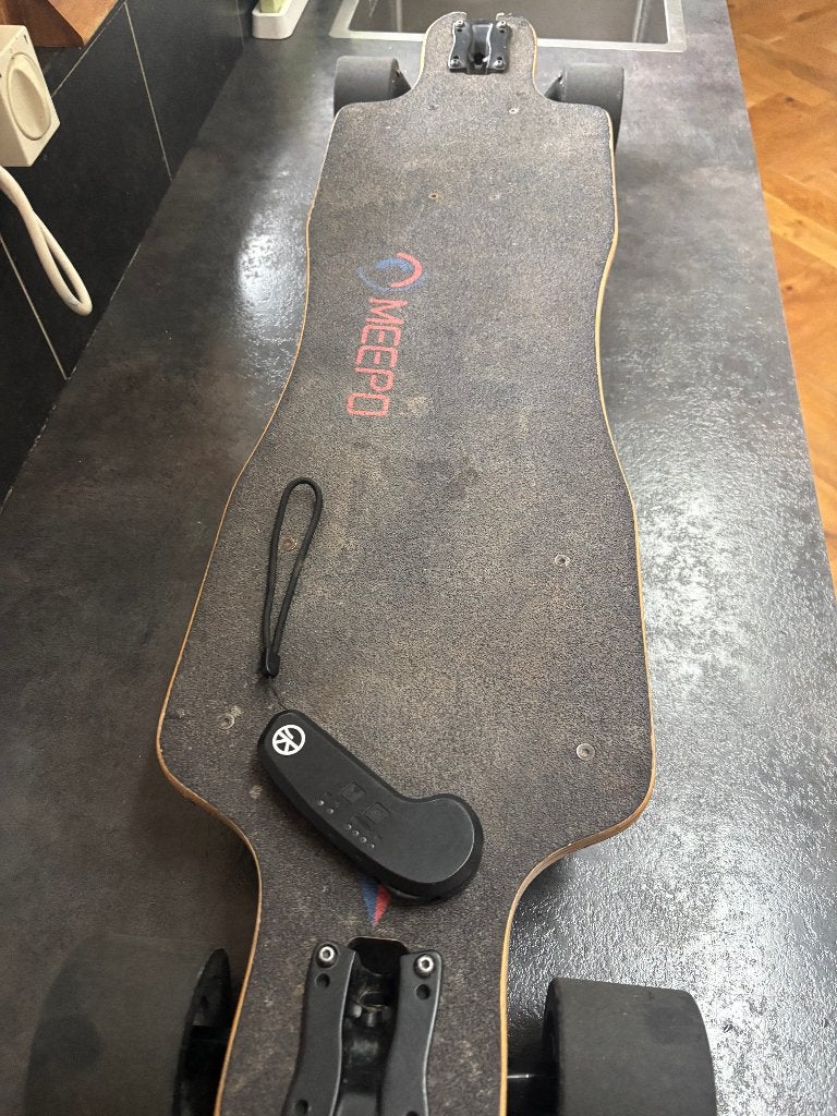 Meepo elektrisch longboard, Ophalen, Gebruikt, Skateboard, Longboard