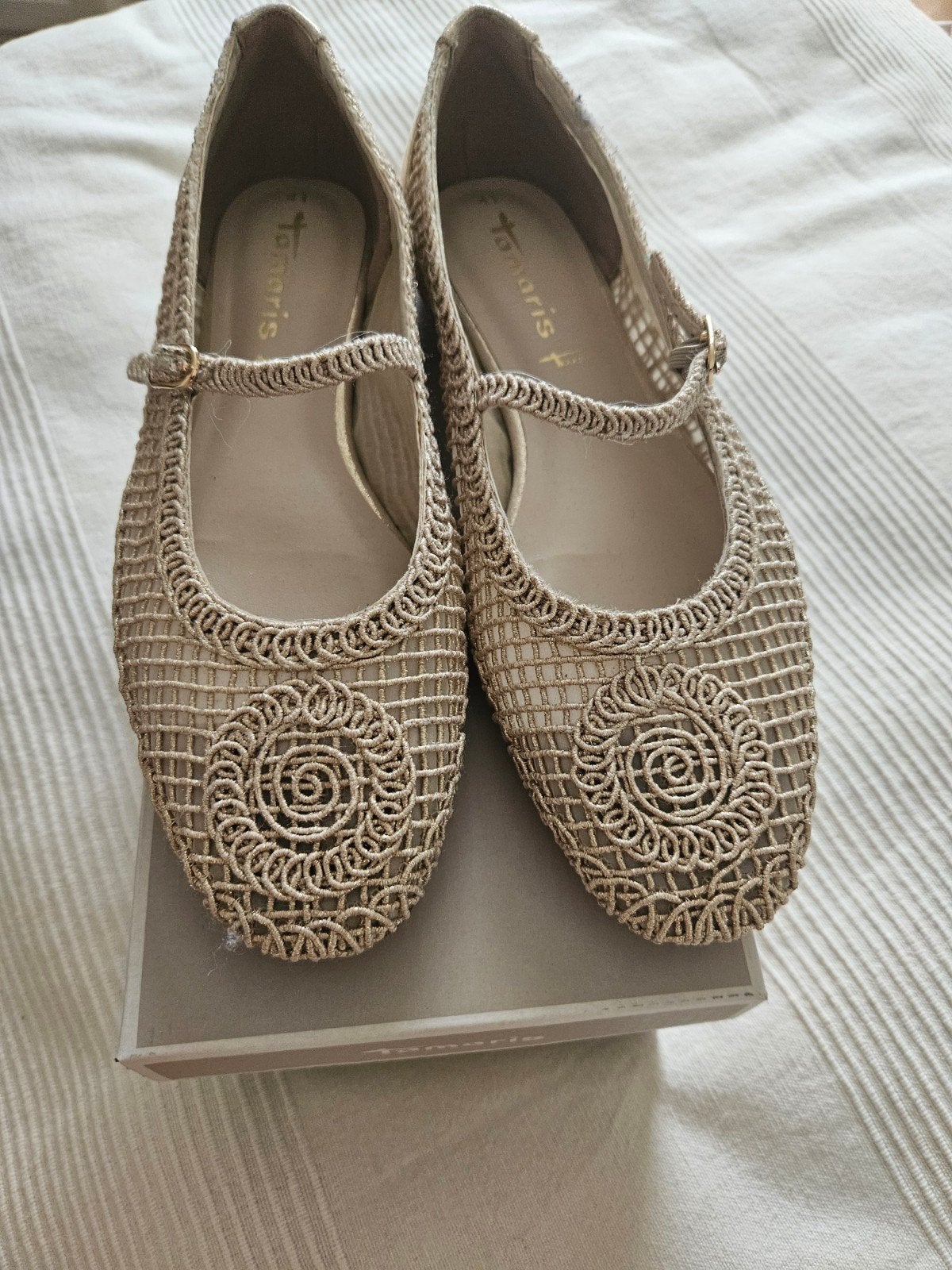 Ballerinas goudkleurig, Tamaris, Overige kleuren, Verzenden, Ballerina's