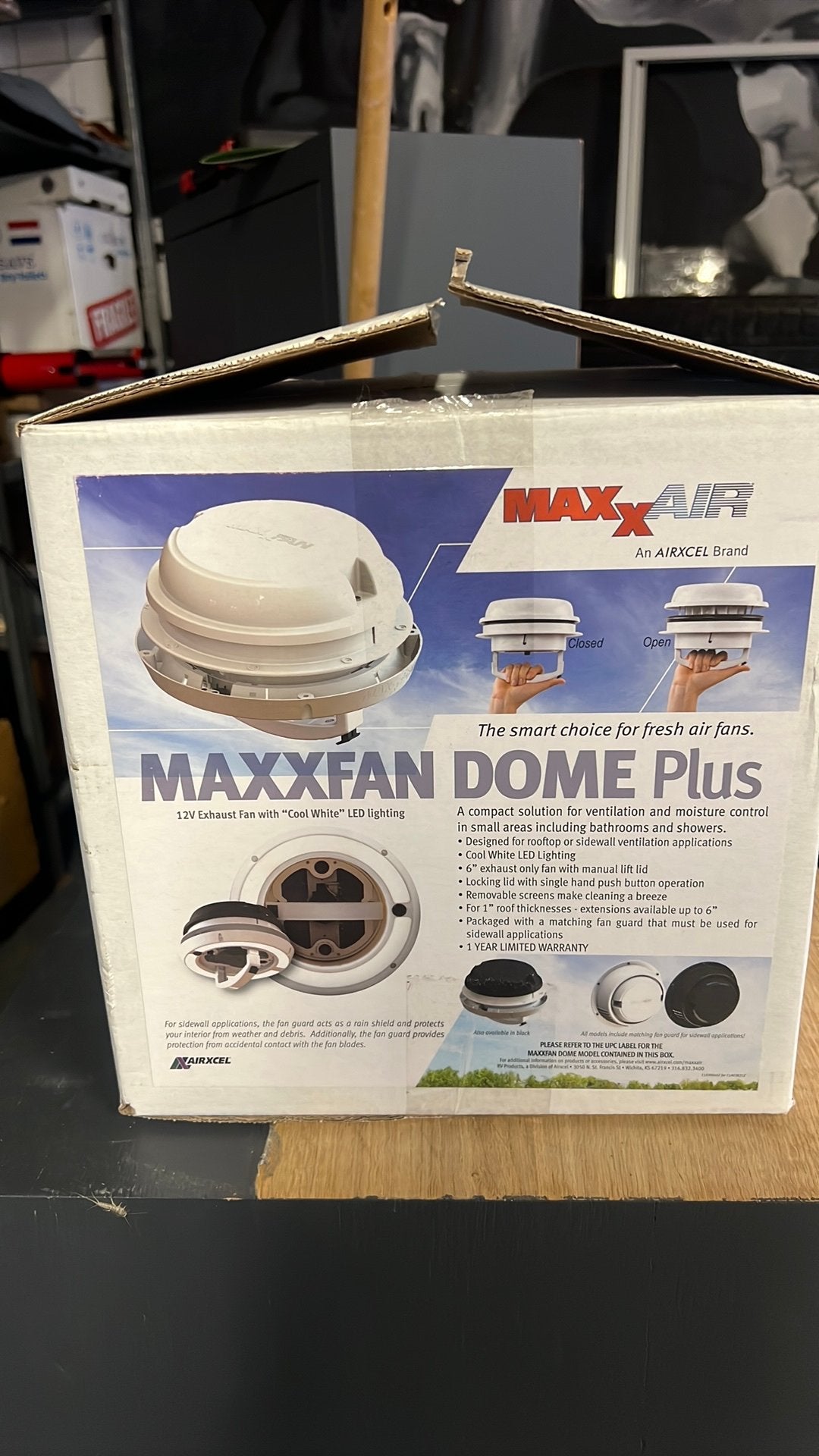 Maxxfan dome +, Caravans en Kamperen, Ophalen of Verzenden, Nieuw