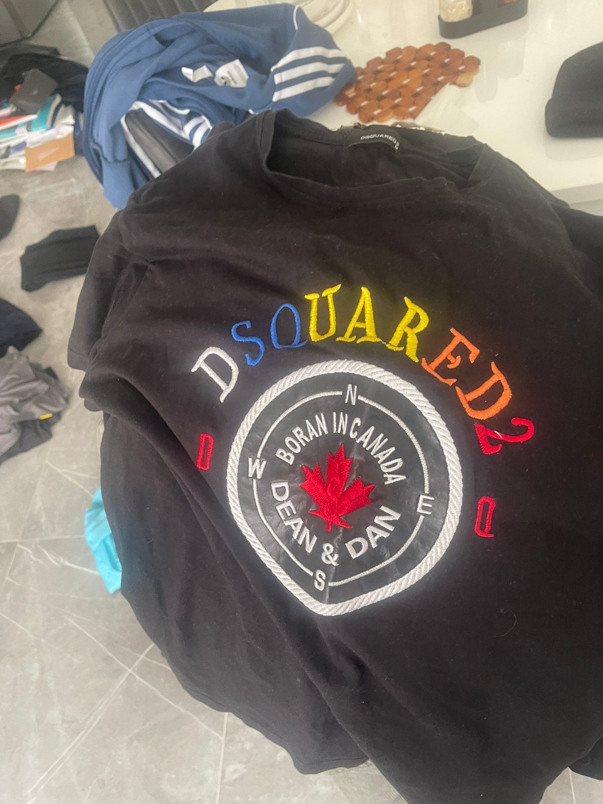 Dsquared t-shirts, Ophalen, Zo goed als nieuw, Maat 48/50 (M), Zwart