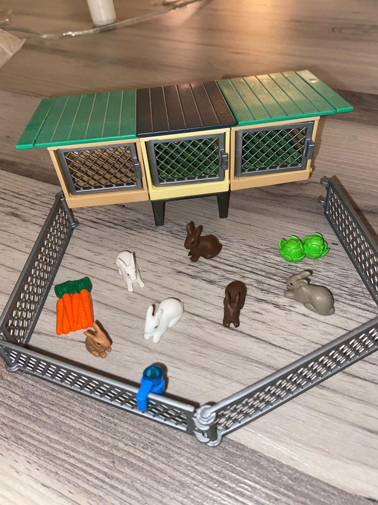 Playmobiel konijnen met hok, Ophalen, Zo goed als nieuw