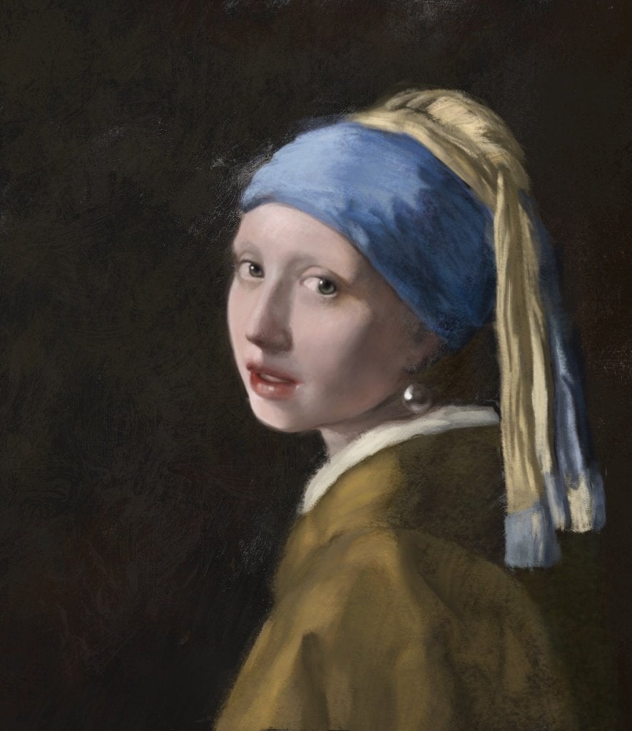 Meisje met de parel , Ophalen, Portret of Personen