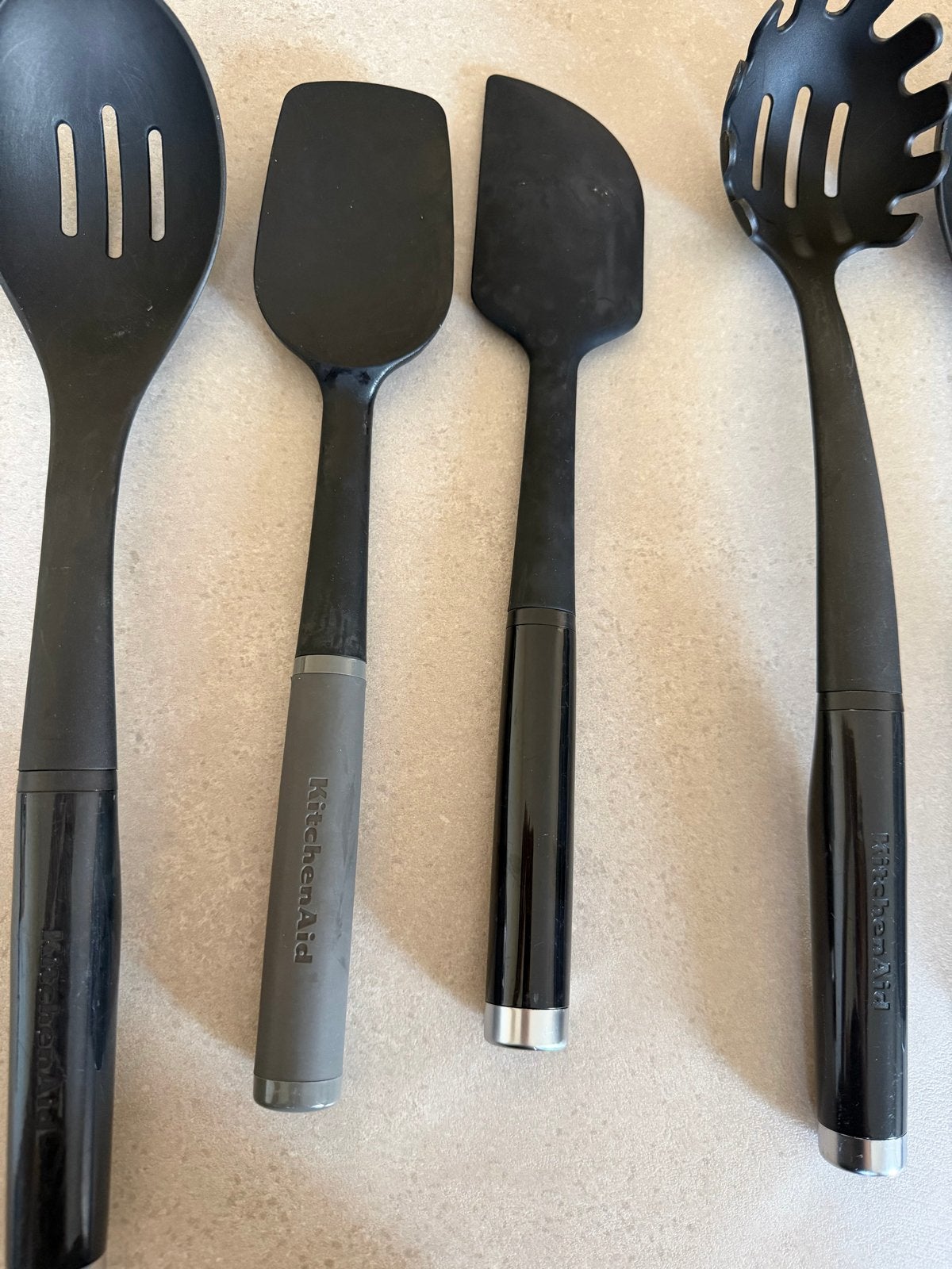 KitchenAid keukengerei set - 7-delig - Zwart, Kunststof, Ophalen of Verzenden, Zwart, Overige typen