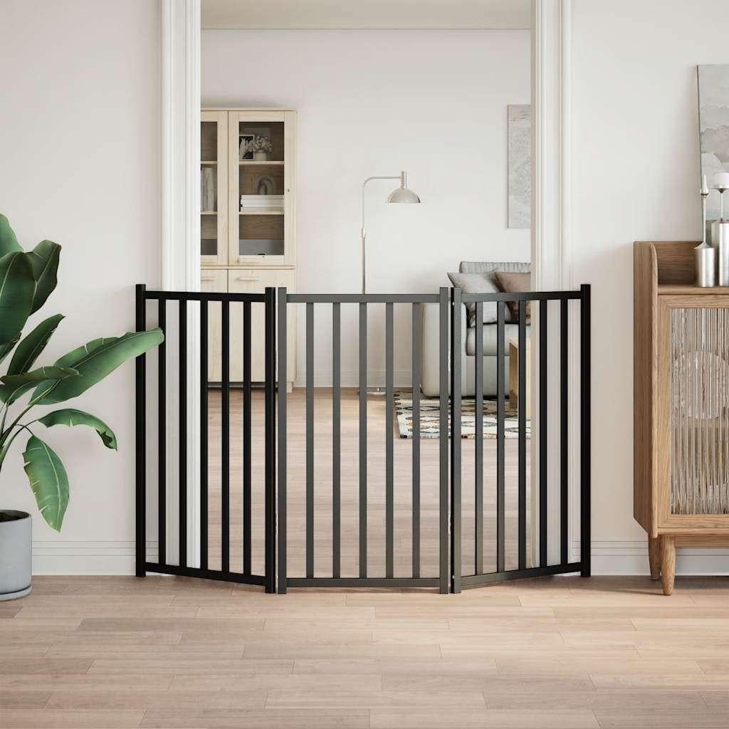 Hondenhek opvouwbaar zwart 3 panelen 150cm GRATIS VERZENDING, Verzenden, Nieuw, Nvt, Nvt