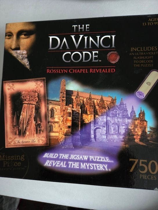 The Davinci Code puzzel 750 stukjes, Ophalen of Verzenden, 500 t/m 1500 stukjes, Nieuw, Legpuzzel