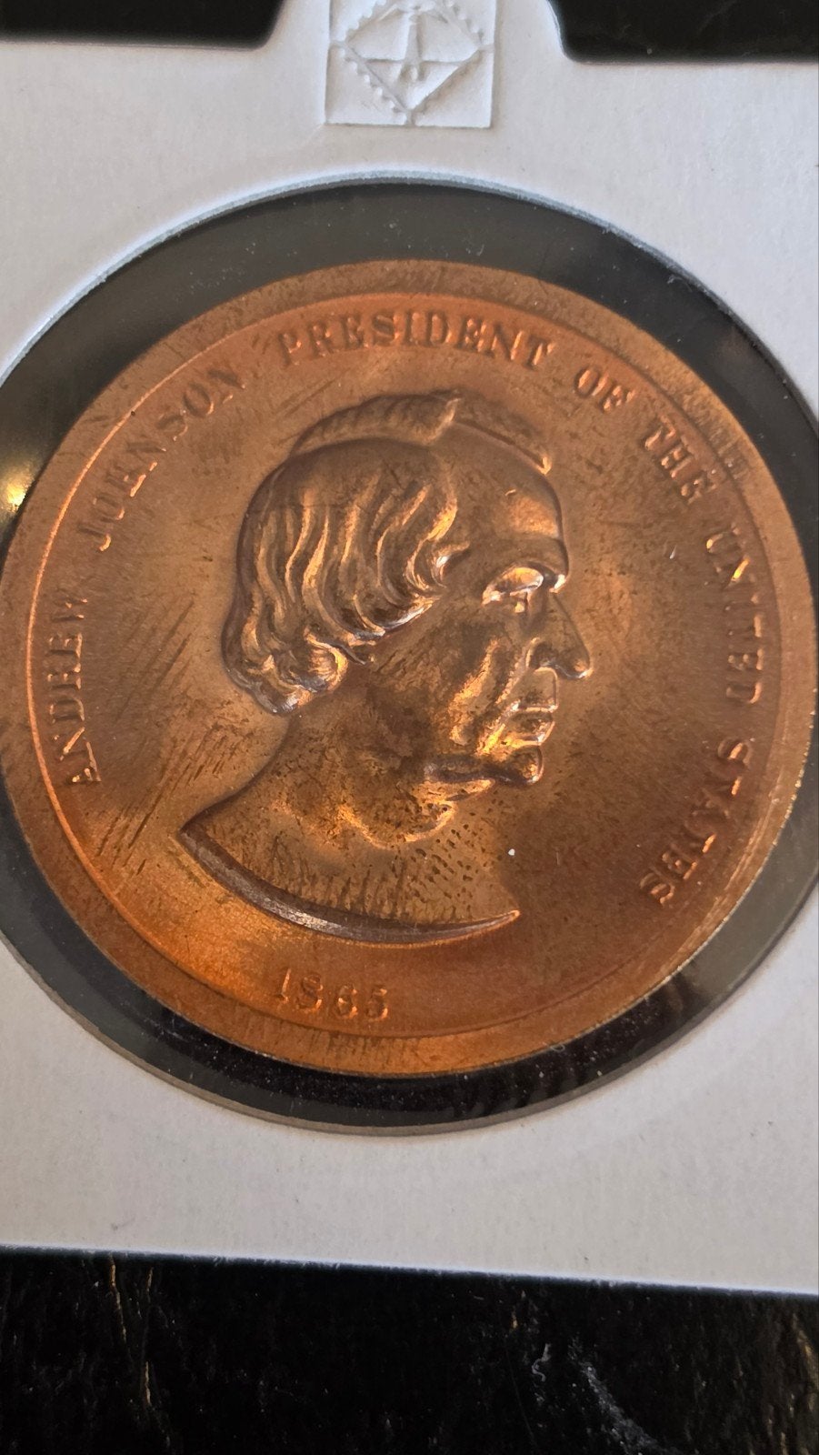 Andrew Johnson President Medaille 1965, Ophalen of Verzenden