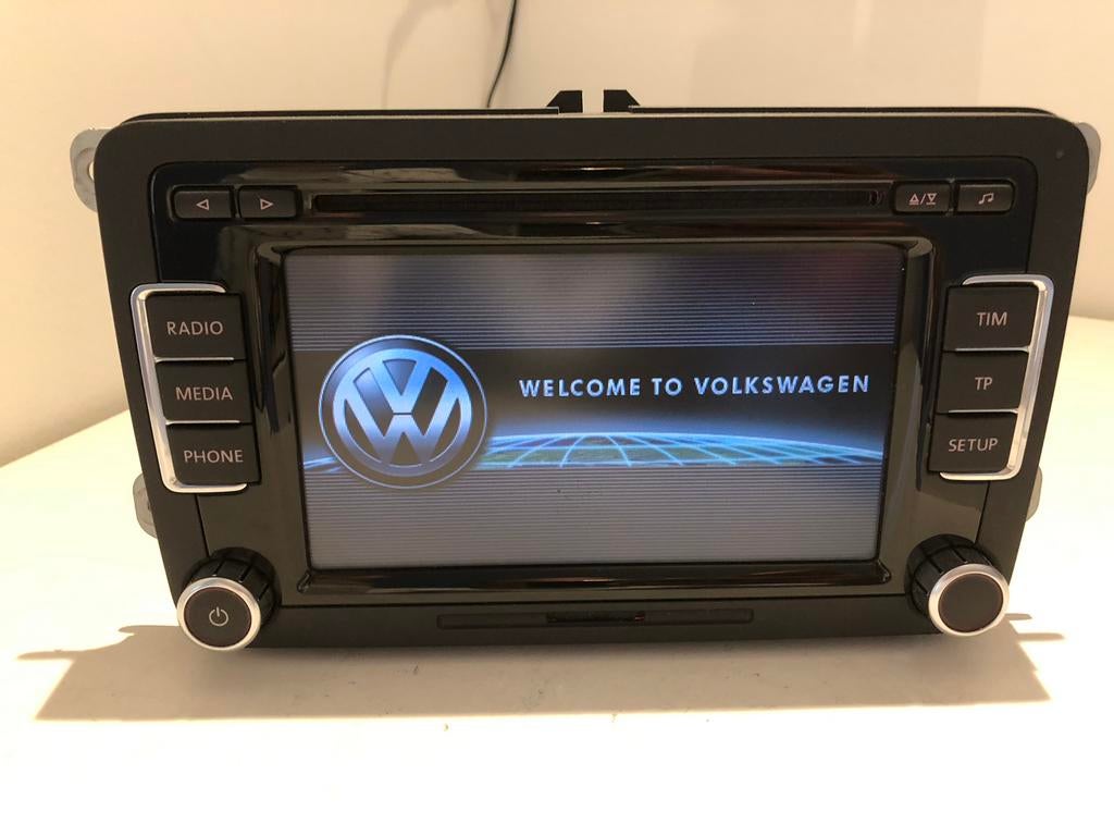 ORIG VW VOLKSWAGEN RCD 510 RADIO POLO CADDY GOLF T5 SCHERM, Ophalen of Verzenden, Zo goed als nieuw