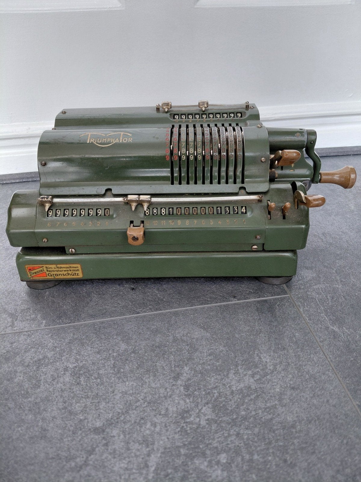 Antieke Rekenmachine, Antiek en Kunst, Ophalen of Verzenden