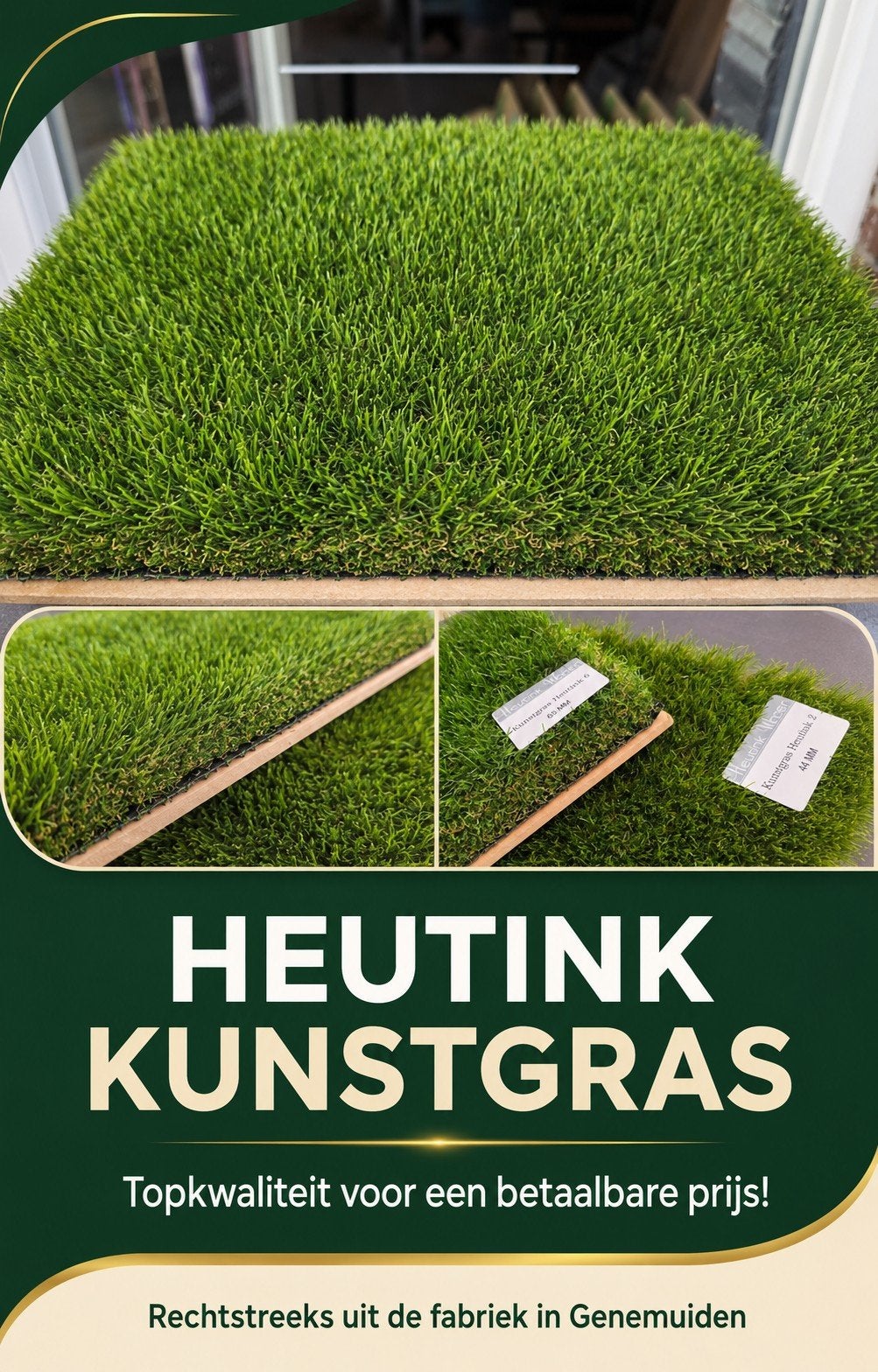 KUNSTGRAS VAN TEN CATE

GROTE OPRUIMING!

Topkwaliteit kunst, Tuin en Terras, Ophalen, Nieuw, 20 m² of meer, Kunstgras