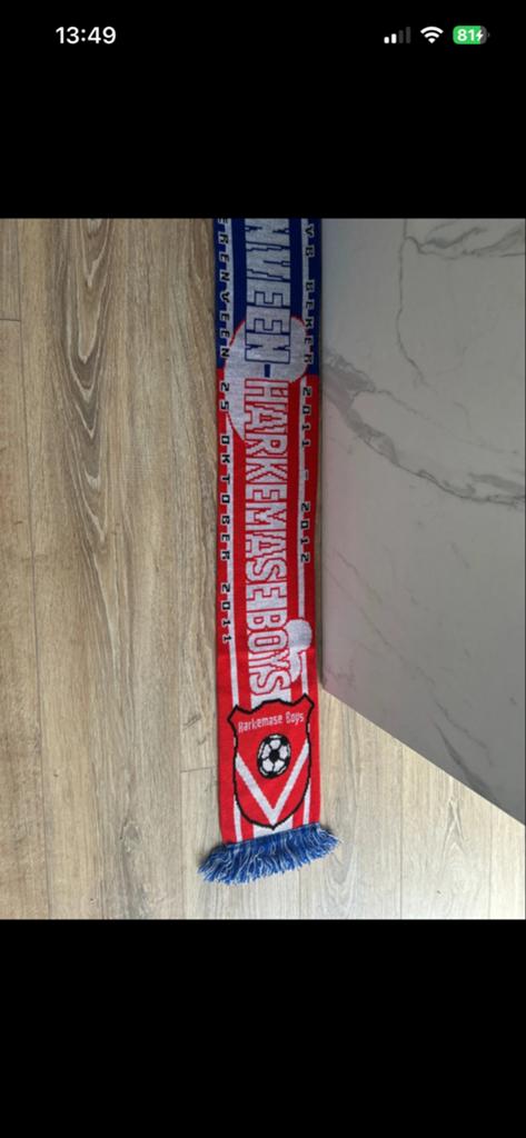 SC Heerenveen Harkemase Boys sjaal, Sport en Fitness, Ophalen of Verzenden, Zo goed als nieuw, Clubaccessoires