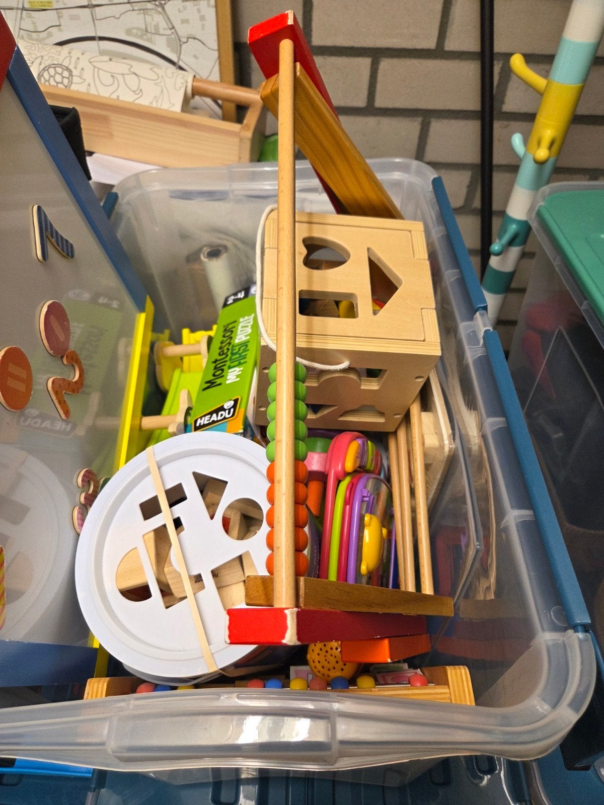 Grote set Montessori houten speelgoed, Ophalen