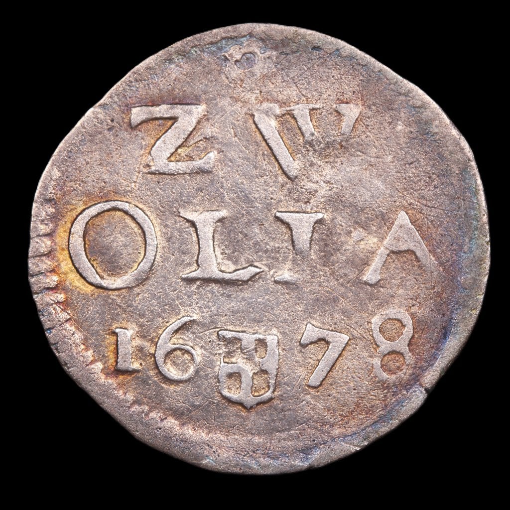 2 stuiver Zwolle 1678. Zfr., Vóór koninkrijk, Zilver, Losse munt, Overige waardes
