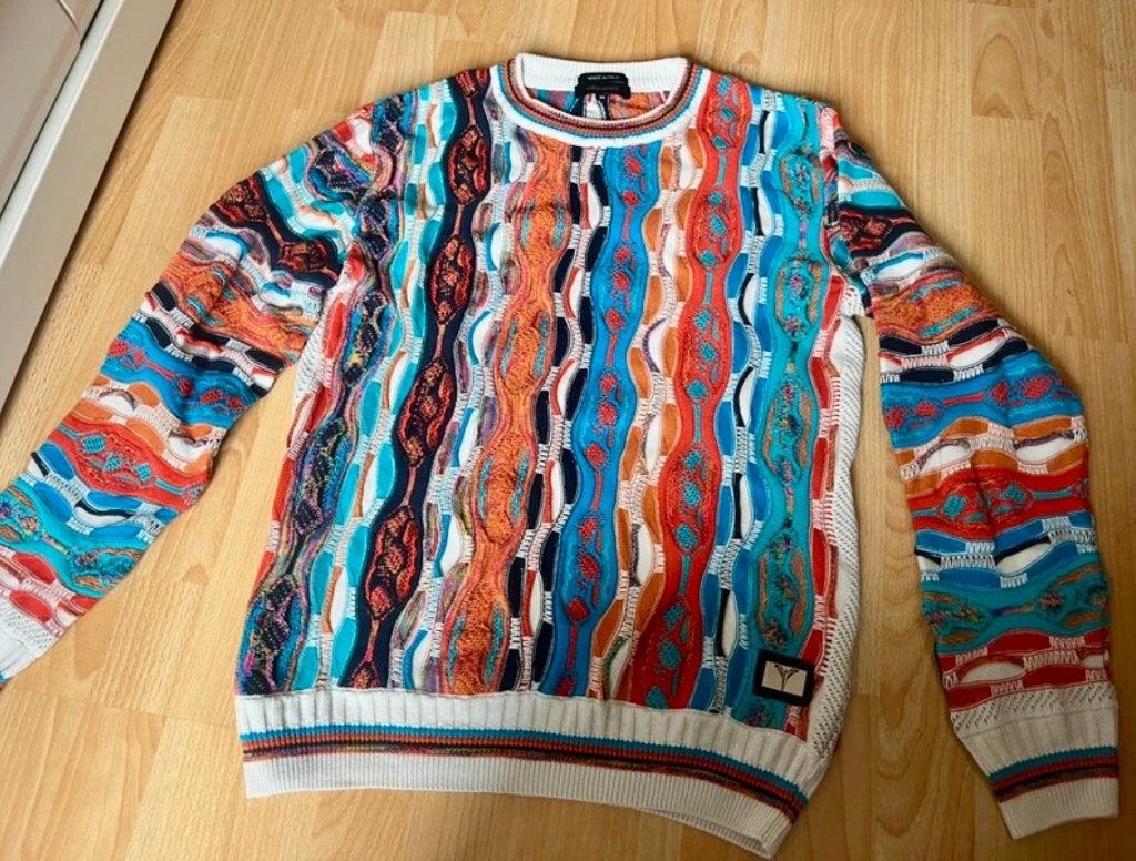 Carlo Colucci Trui - Maat M - Kleurrijk en Uniek Design, Ophalen of Verzenden, Zo goed als nieuw, Carlo Colucci, Meerkleurig