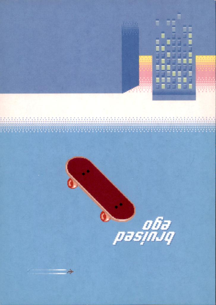 Bruisend ego. skateboard Sportlife, Verzenden, 1980 tot heden, Ongelopen, Overige thema's