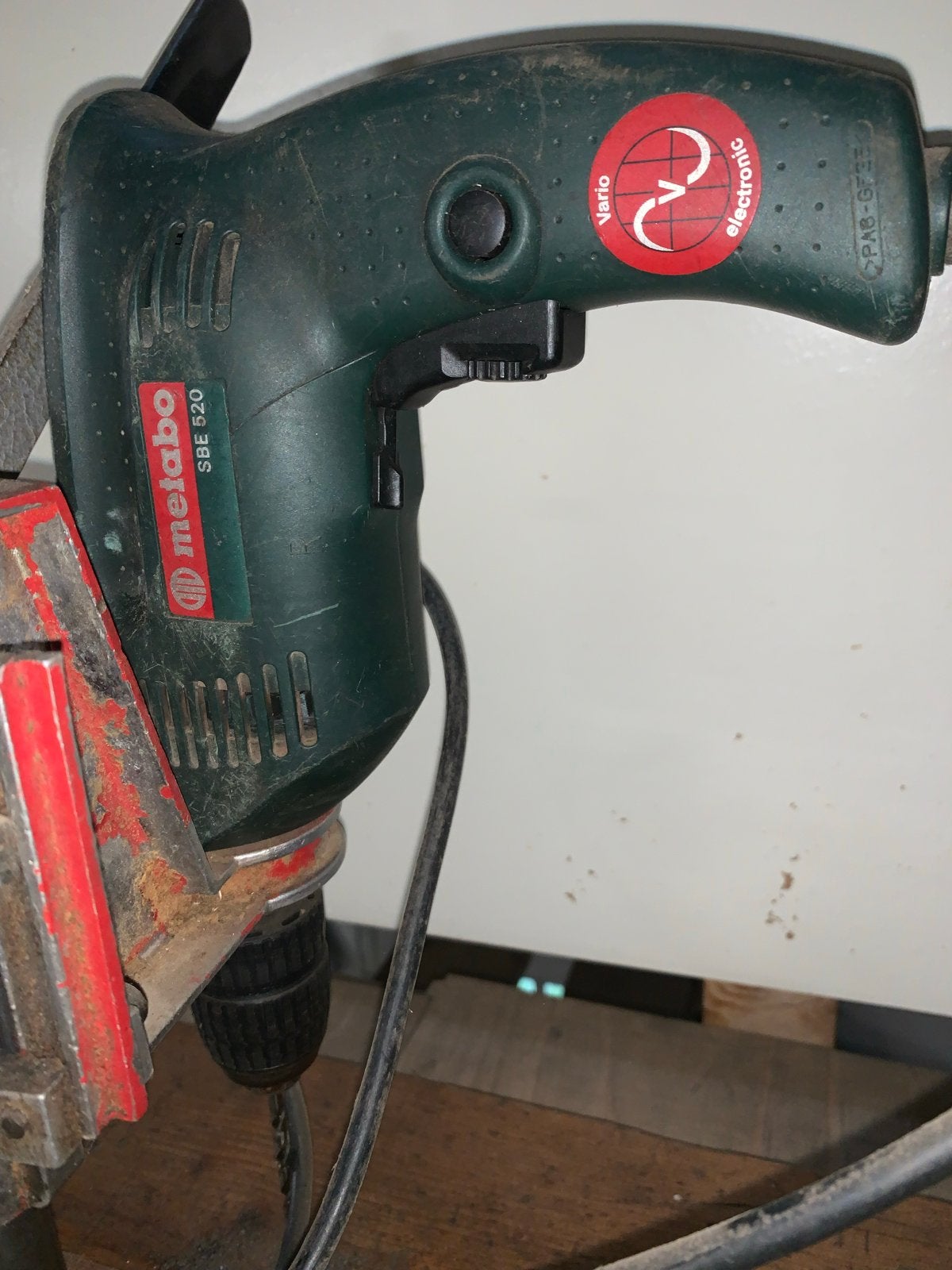 Metabo SBE 520 Boormachine met Boorstandaard, Gebruikt, Variabele snelheid, Minder dan 400 watt, Ophalen