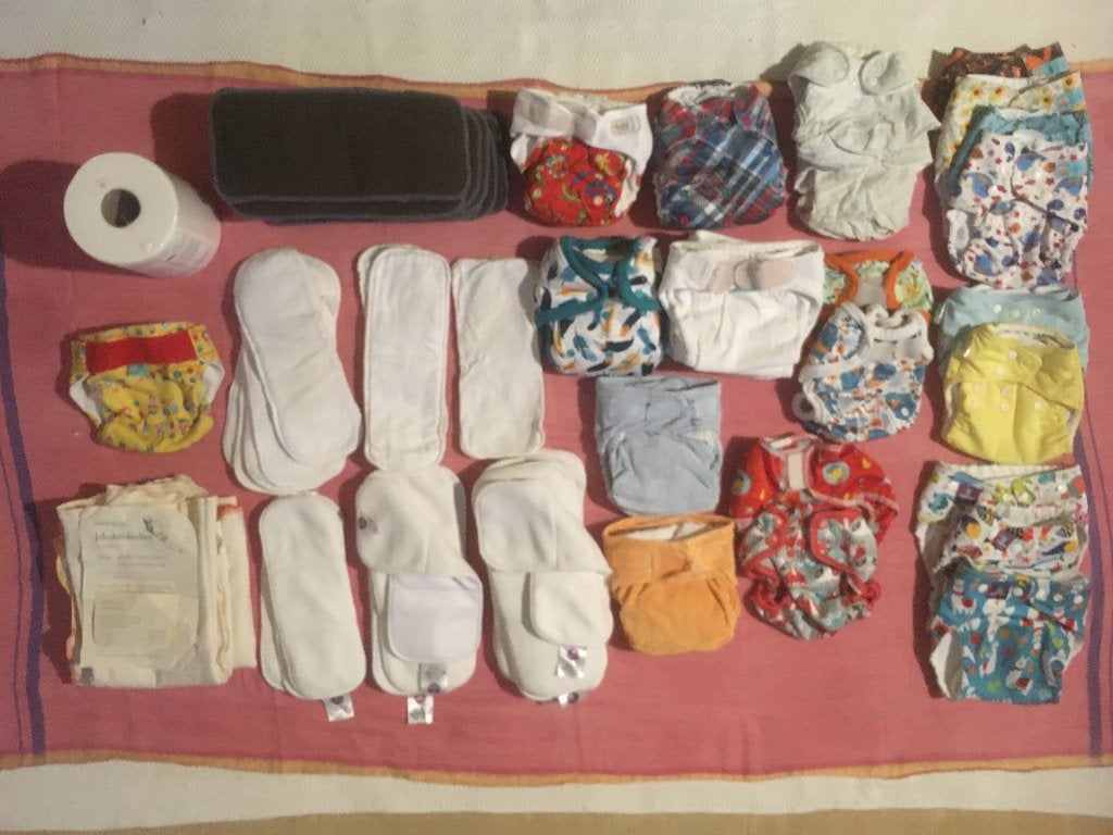 Compleet starterspakket wasbare luiers – Popolini & Milovia, Kinderen en Baby's, Badjes en Verzorging, Ophalen, Gebruikt, Overige typen
