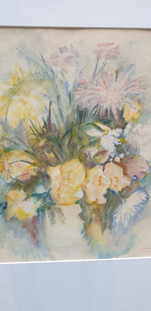 schilderij aquarel bloemen, Ophalen of Verzenden, 'T Olde Gre-j, Info@toldegrej.nl, Endepoelstraat 20f Didam