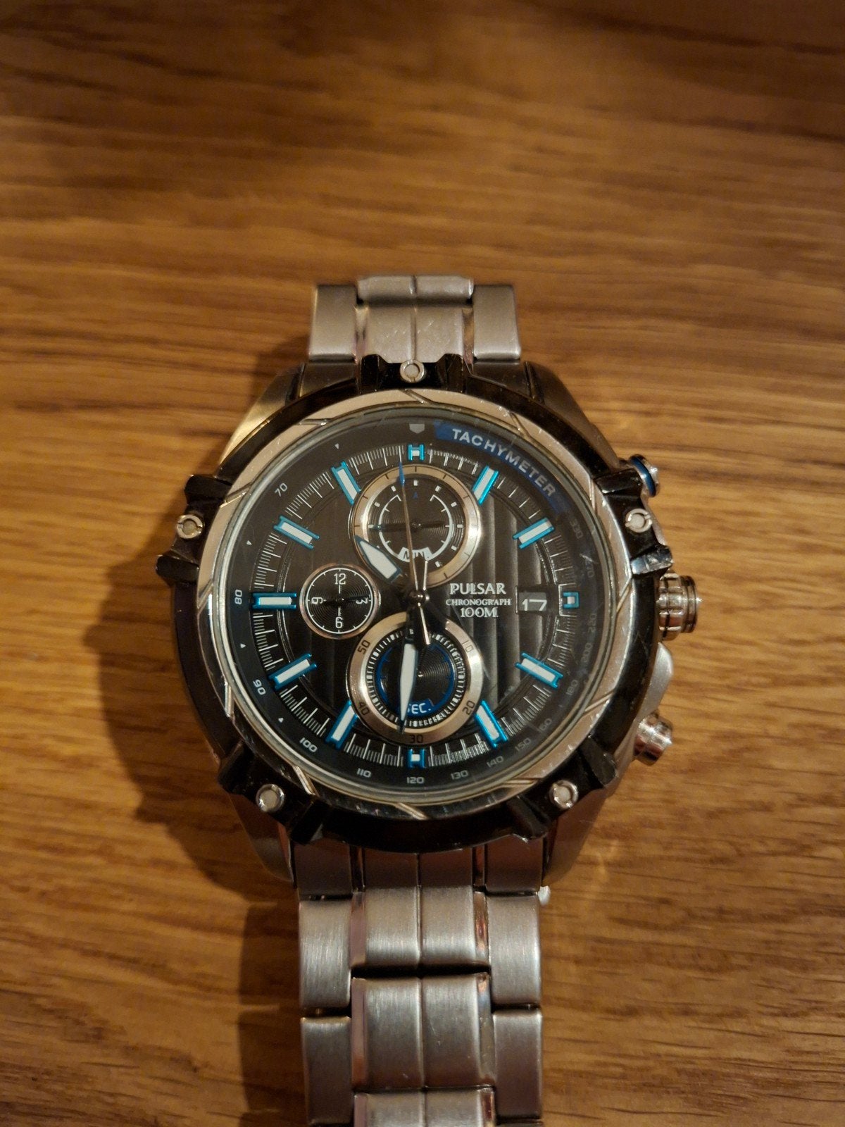 Pulsar horloge, Sieraden, Tassen en Uiterlijk, Overige merken, Staal, Gebruikt, Staal