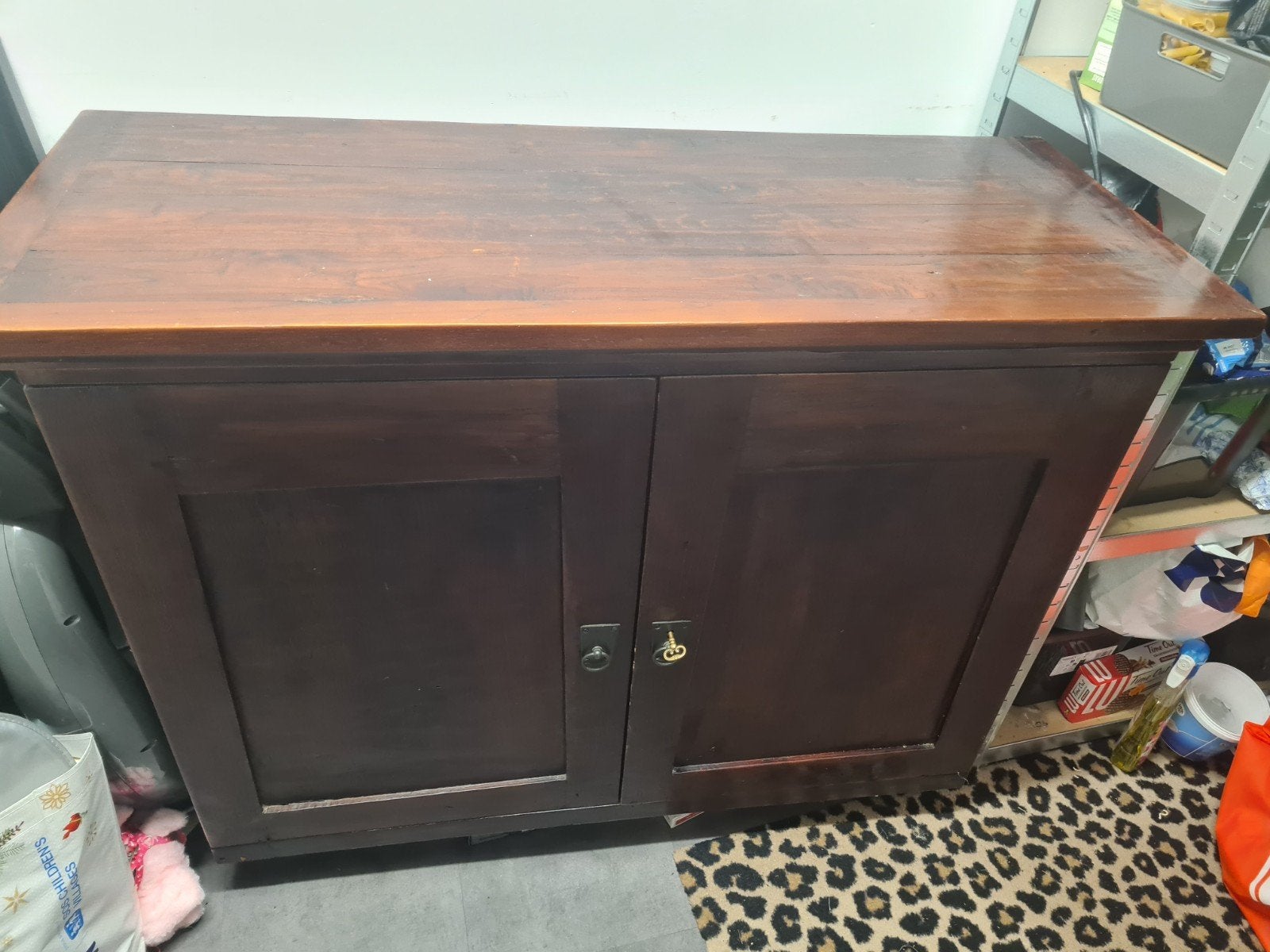 houten kast met lades, Ophalen, Gebruikt