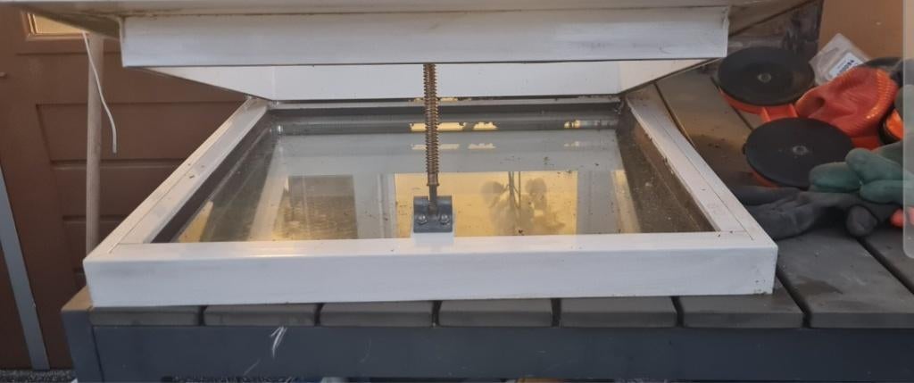 Lichtkoepel, Doe-het-zelf en Verbouw, Kunststof, Gebruikt, Zwart, Overige typen