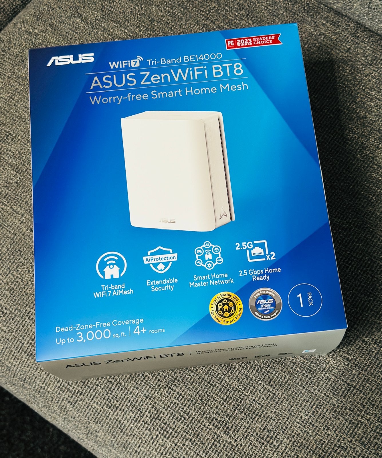 ASUS ZenWiFi BT8 Tri-Band BE14000 Mesh WiFi Systeem, Ophalen of Verzenden, Nieuw, Router