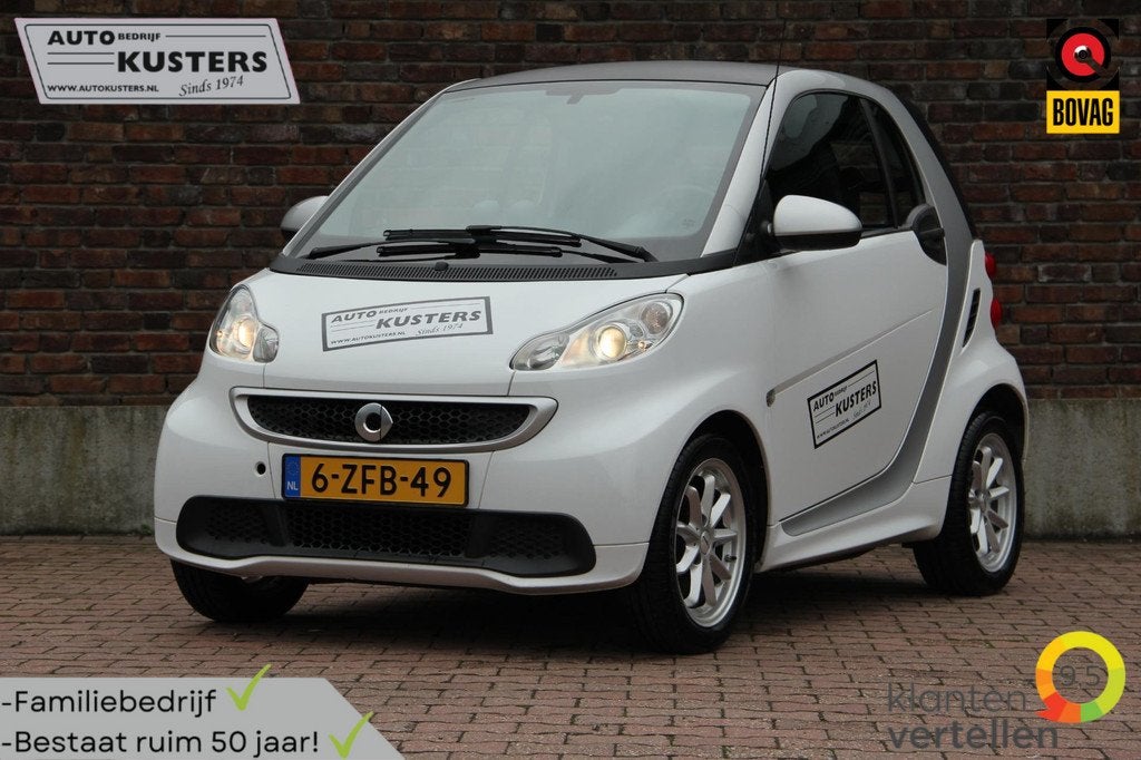 Smart Fortwo coupé Electric drive 18 kWh | Lederen Bekledin, Auto's, Smart, Automaat, Achterwielaandrijving, Gebruikt, Zwart