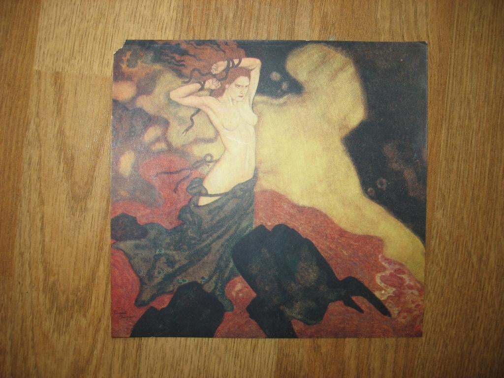 Super Kleine Prent Gekleurd Belgium by Edmund Dulac Vintage, Ophalen of Verzenden